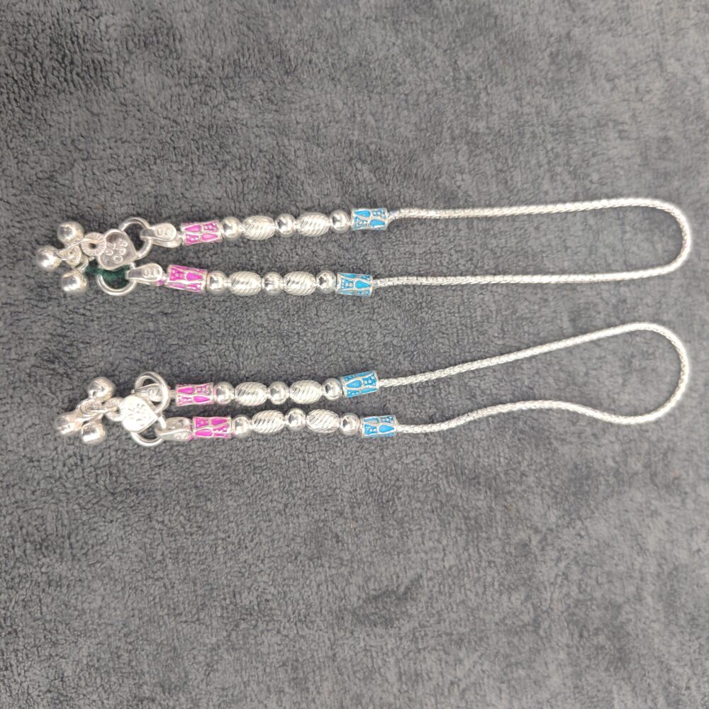 Silver Payal For Women - Image 2